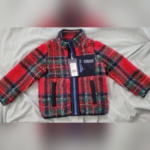Vineyard Vines Red and Blue Plaid Kids Jacket
